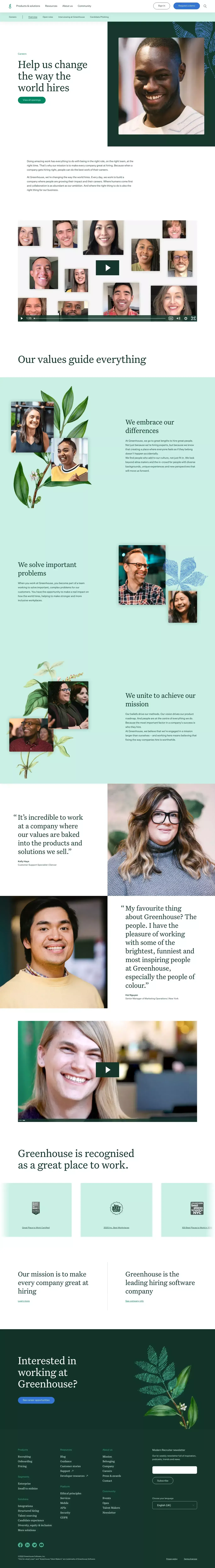 Karriere bei Greenhouse | Greenhouse - Career design