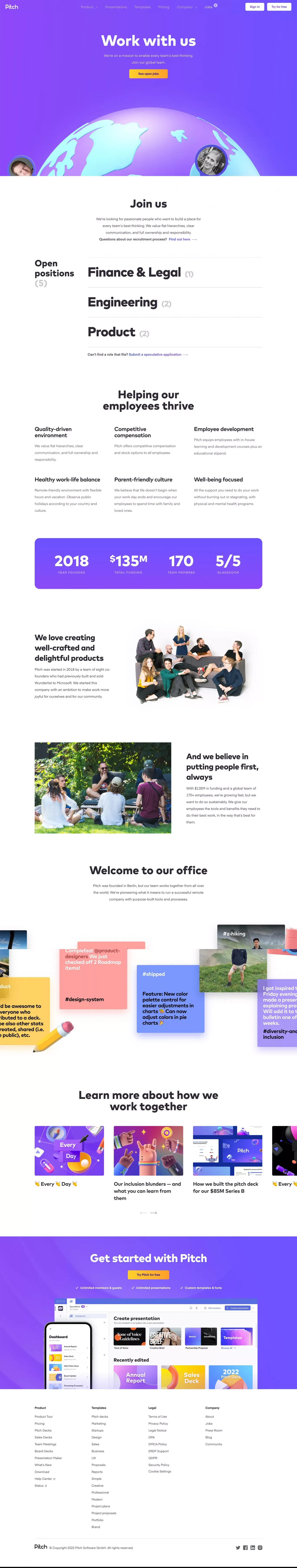 Jobs | Pitch - Career design