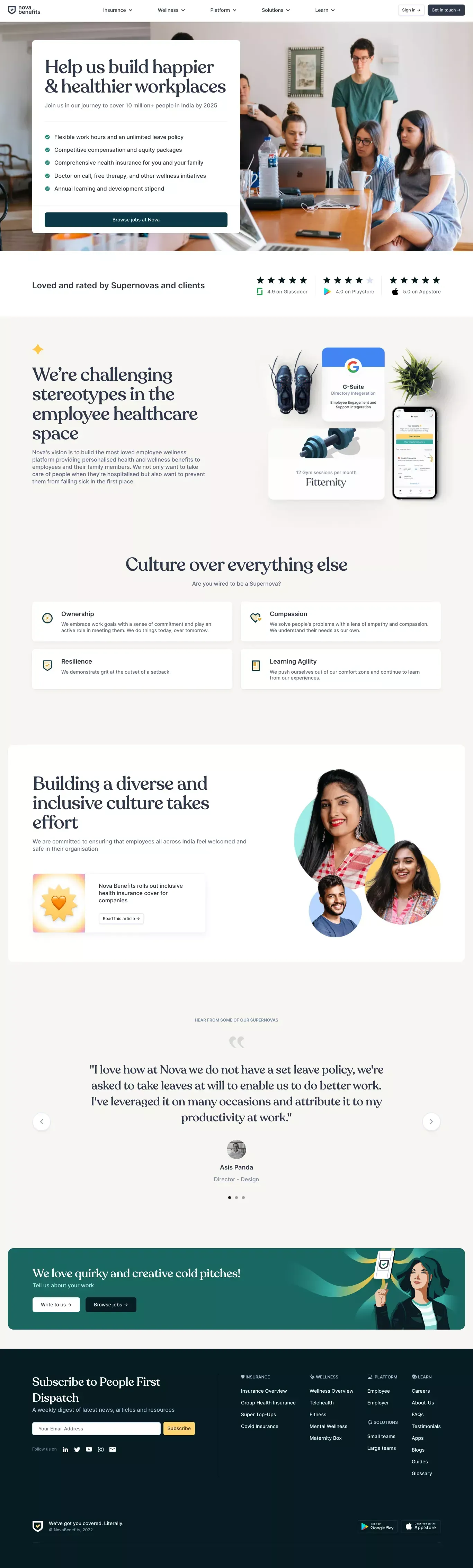 Careers - Nova Benefits - Career design