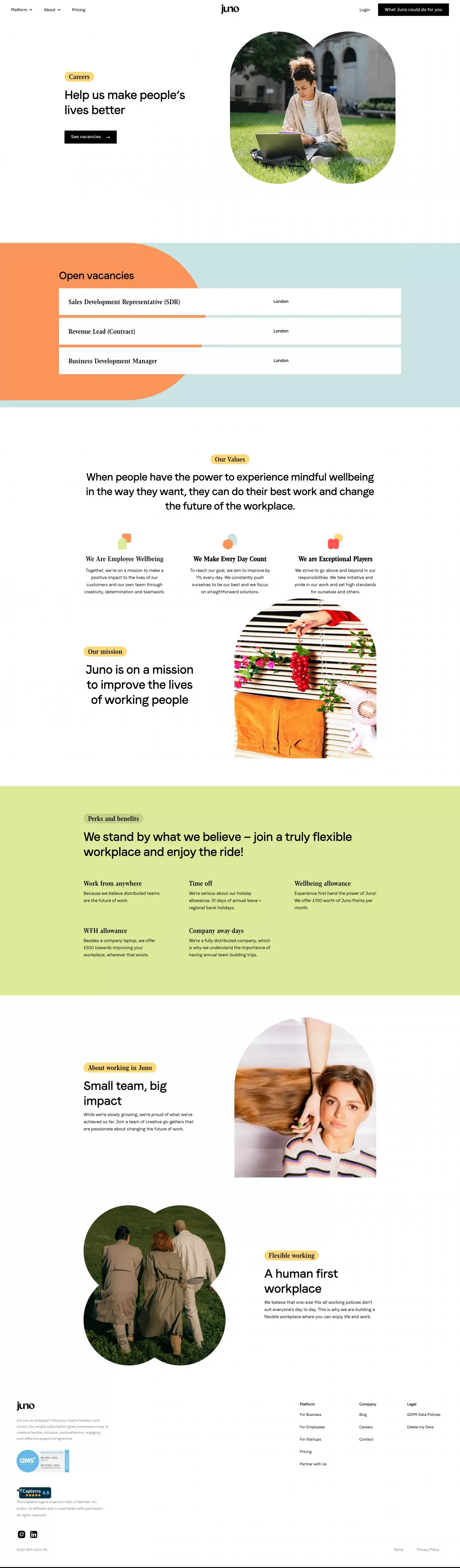 Join the team at Juno: the life company® - Career design