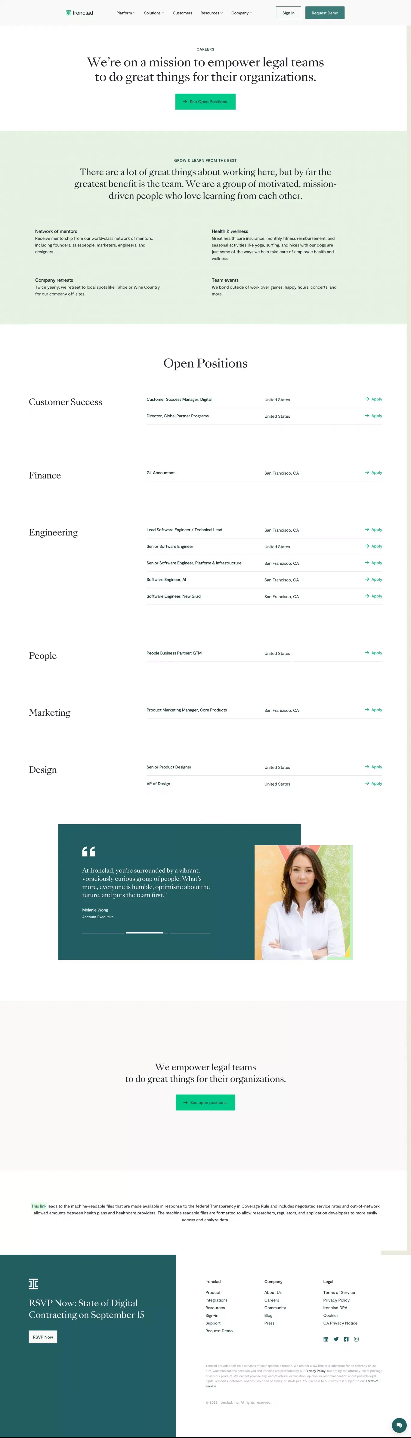 Explore Ironclad Career Opportunities Today | Ironclad - Career design