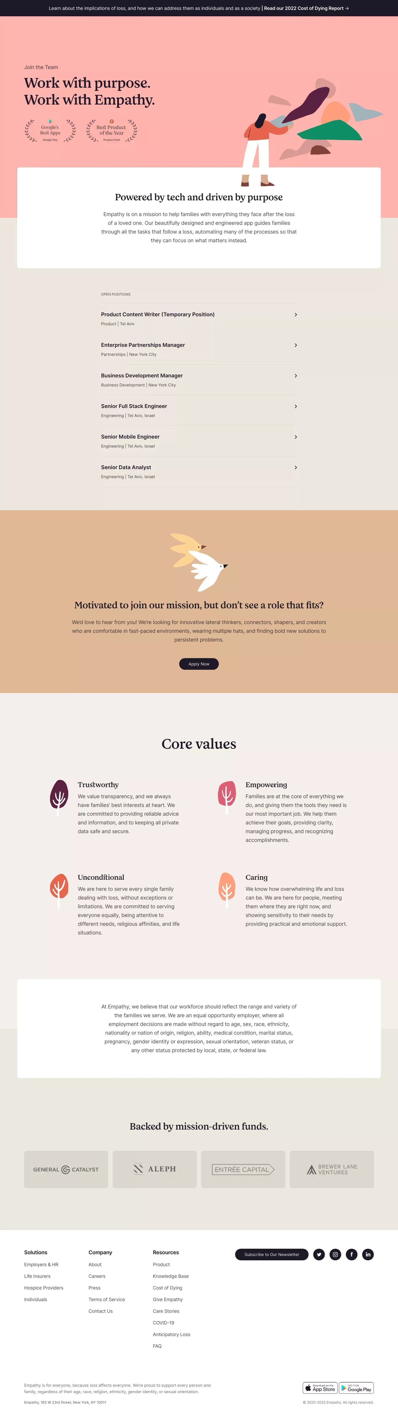 Jobs | Empathy - Career design