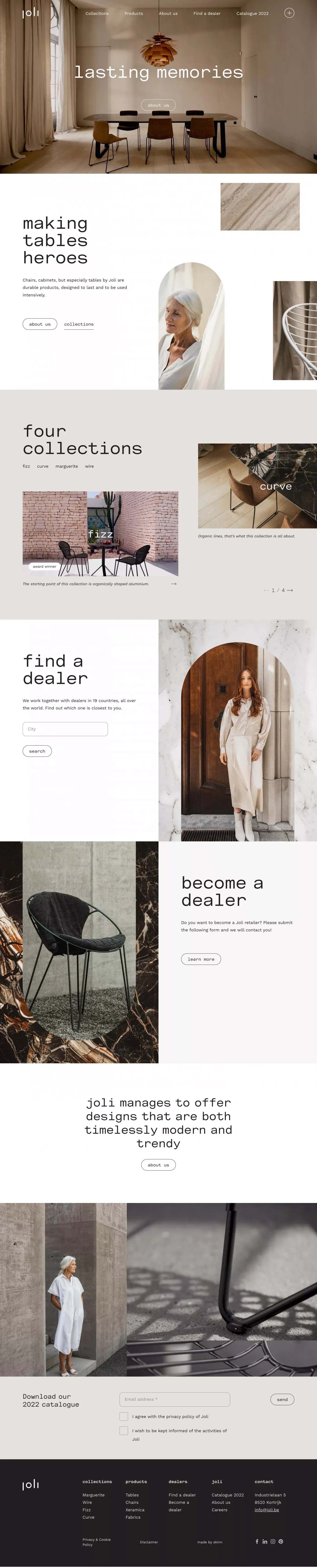 Lasting memories | Joli - Portfolio design