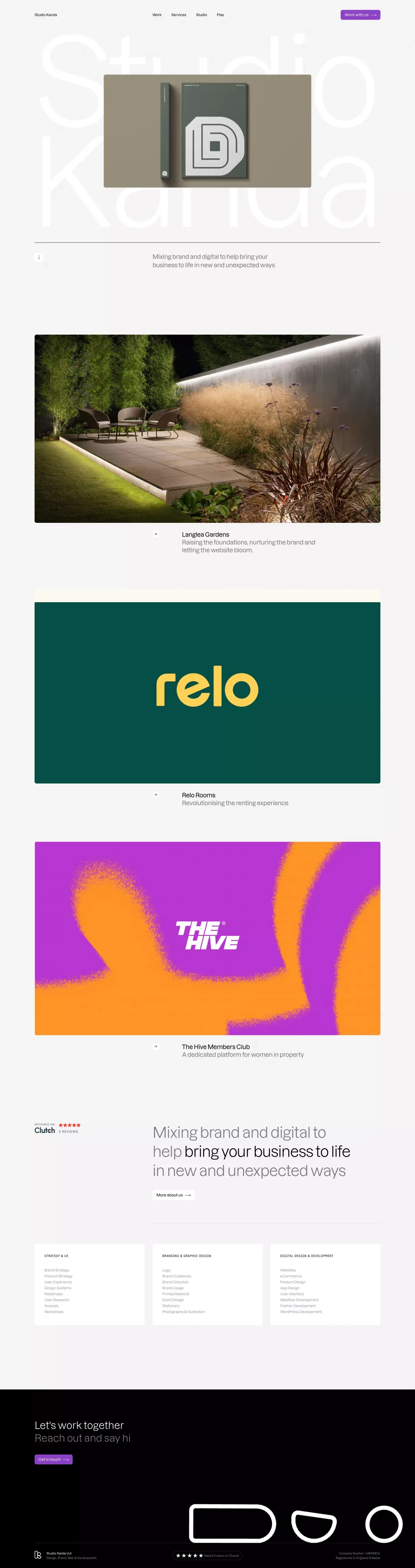 Studio Kanda - Portfolio design