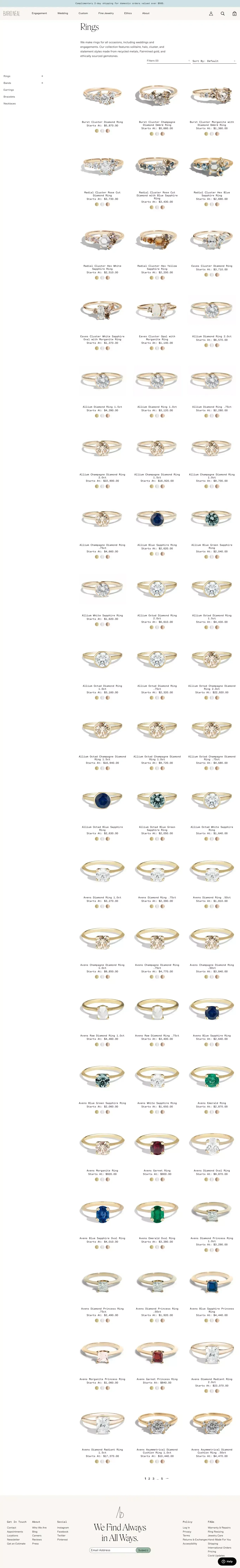 Unique Engagement Rings | Unique Wedding Rings Archives - Bario Neal - Product listing design