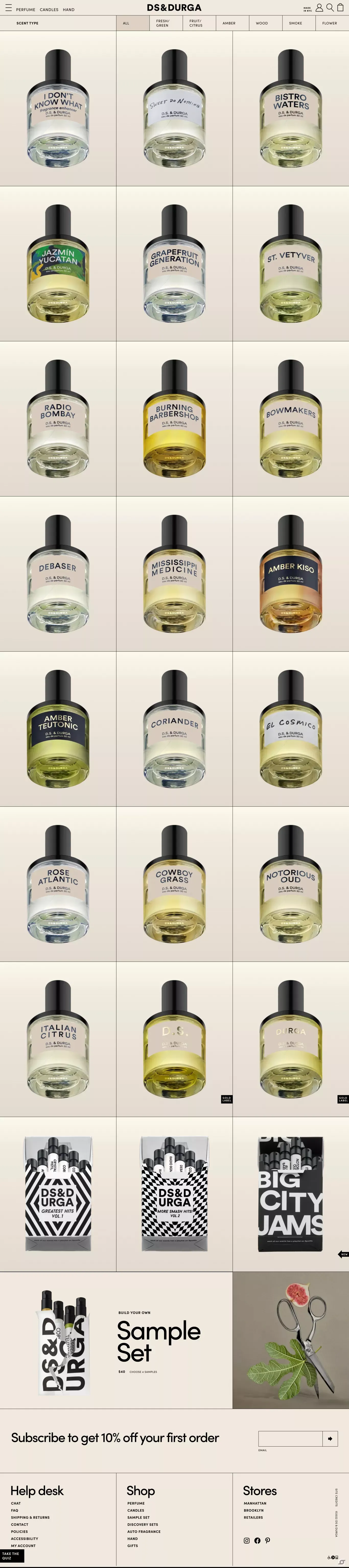 Perfume - D.S. & DURGA - Product listing design