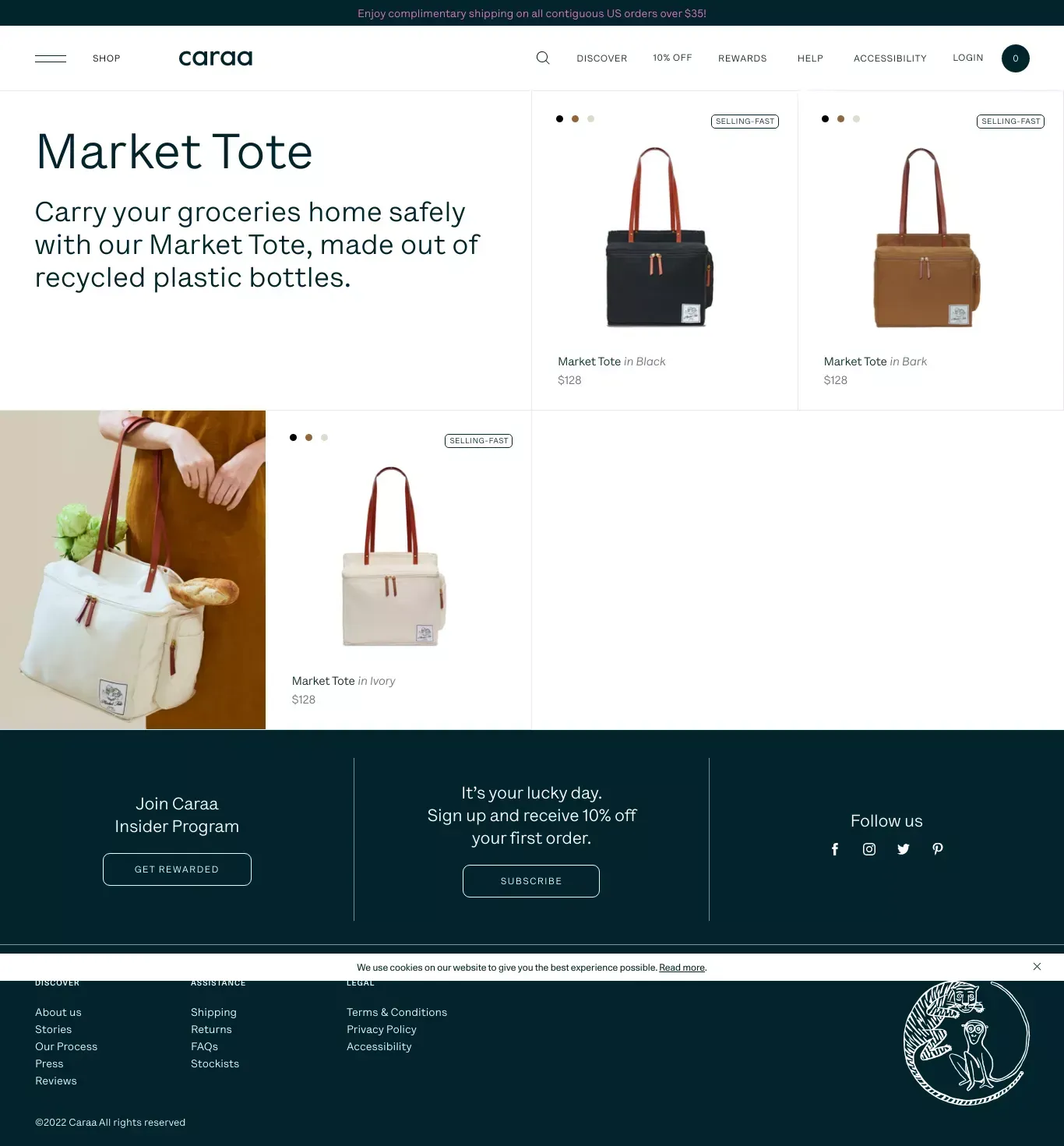 Caraa - Product listing design