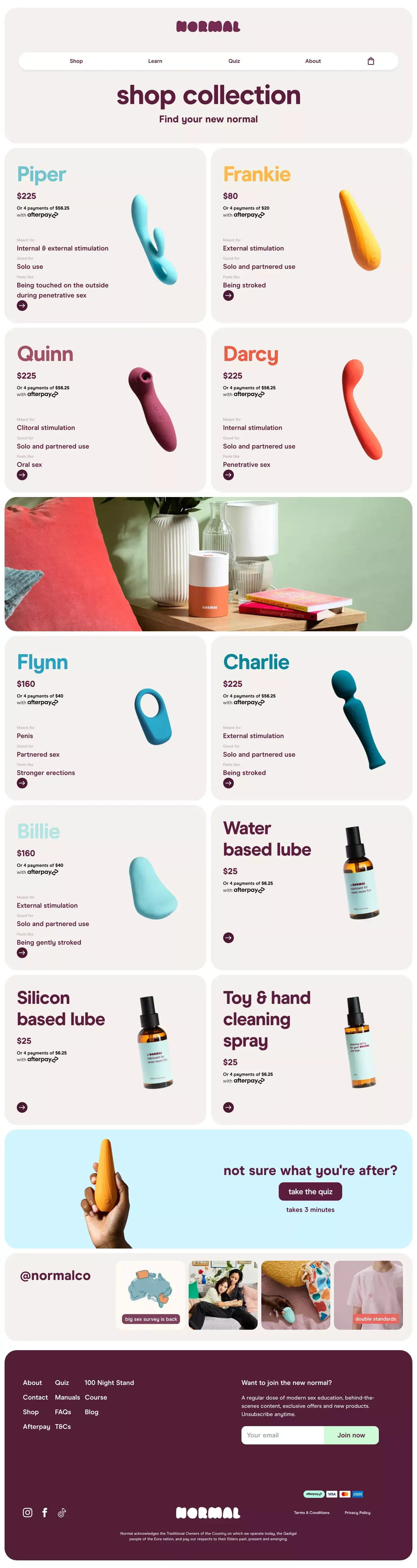 Shop Sex Toys Online | Normal - Product listing design