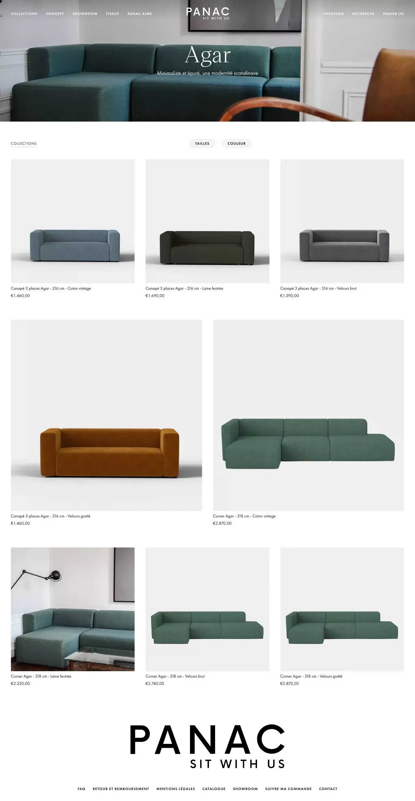 Agar – panac-edition.fr - Product listing design