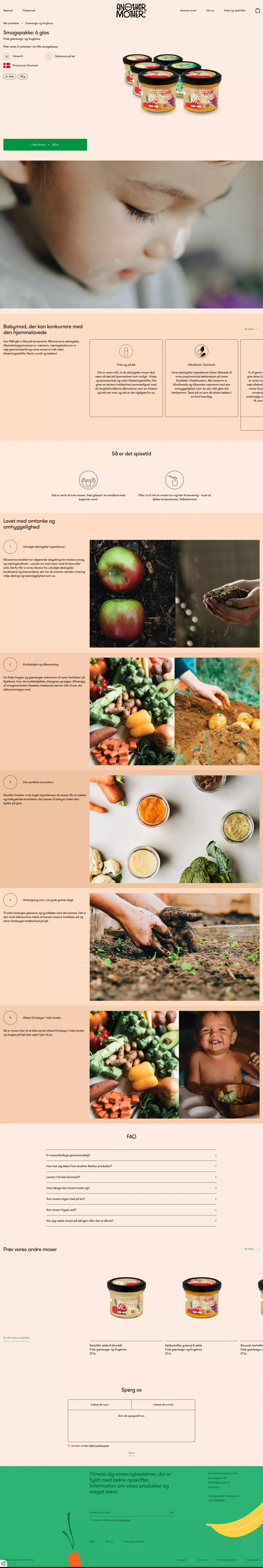 Lille smagskasse - Product page design