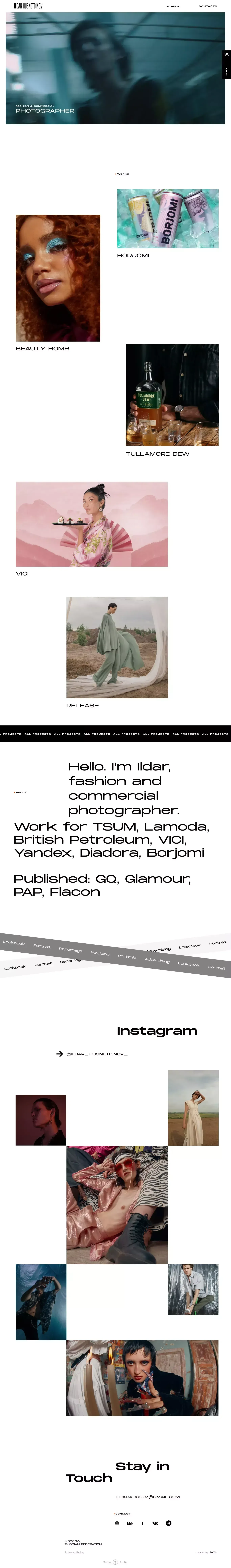 Ildar Husnetdinov | Photographer Portfolio | Ильдар Хуснетдинов | Портфолио - Portfolio design
