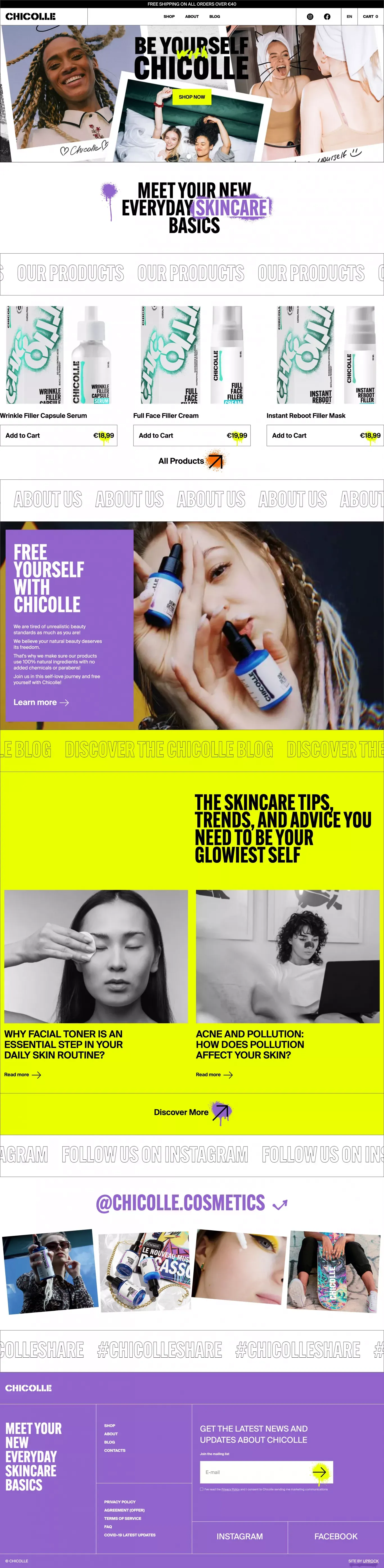 Chicolle.store - Ecommerce design