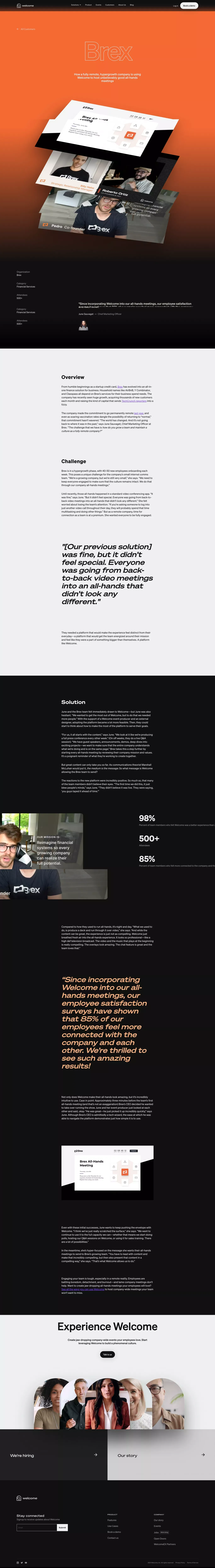 Our Customers | Brex - Case Study design