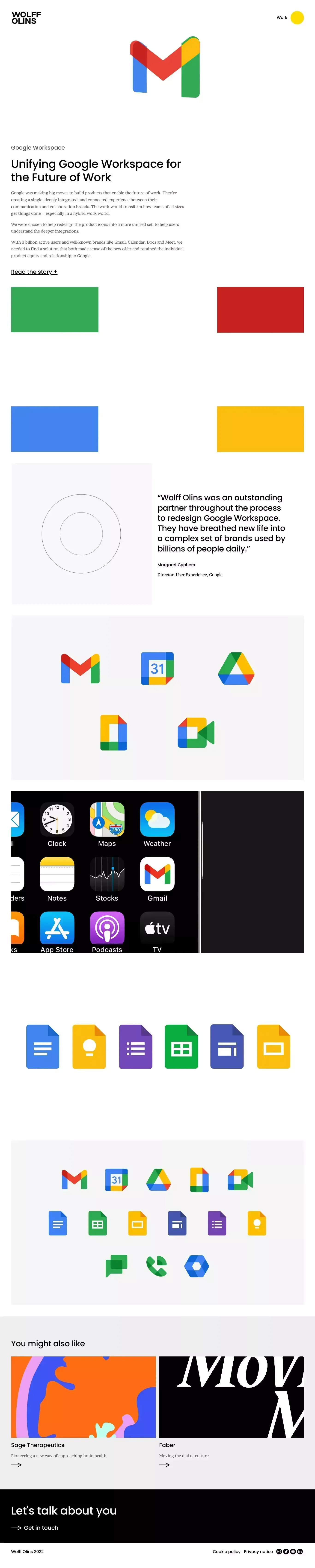 Google Workspace âÂ Work â Wolff Olins - Case Study design