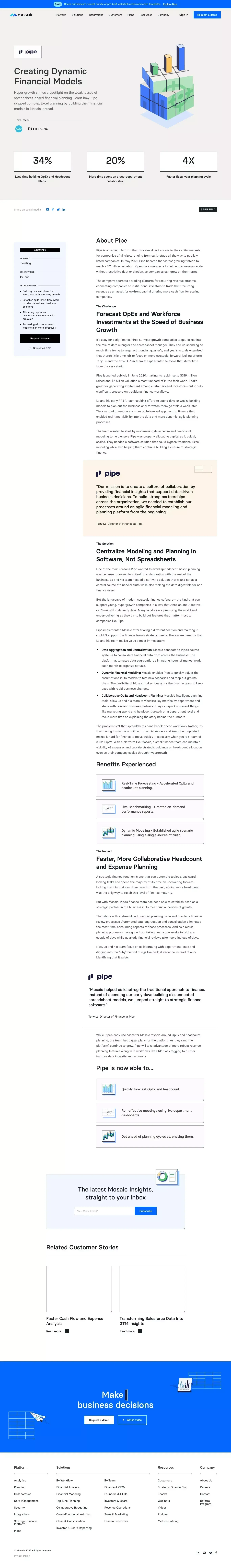 Pipe - Case Study design