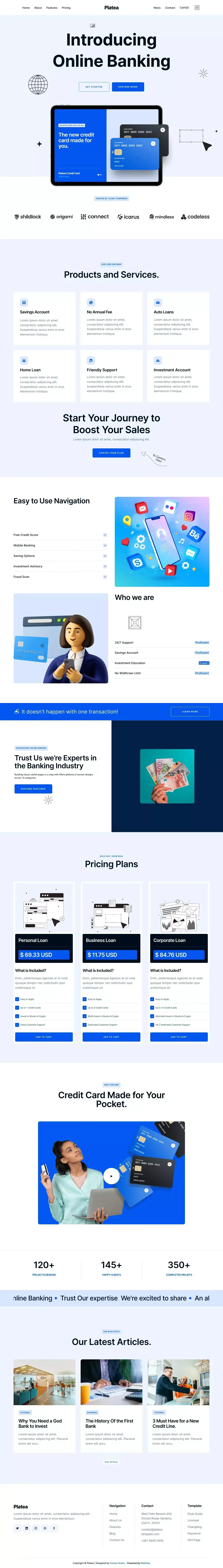 Home - Platea - Webflow Ecommerce Website Template - Template design