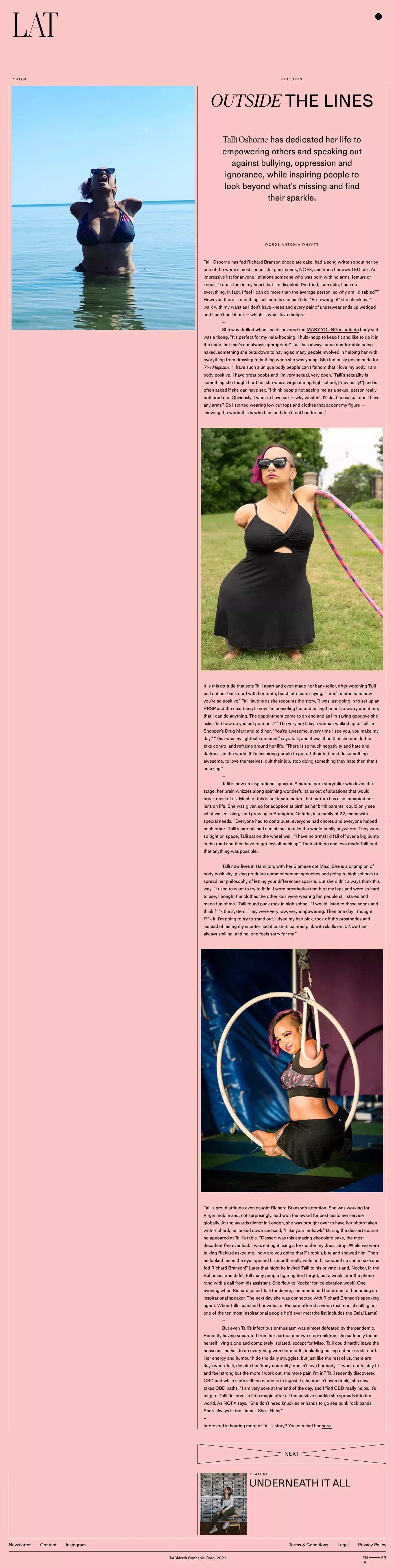 Outside the Lines - Latitude - Blog Post design