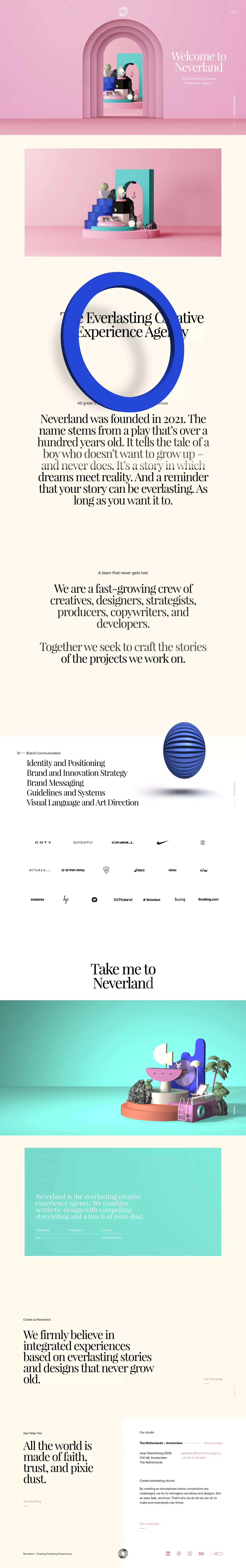Neverland - Portfolio design