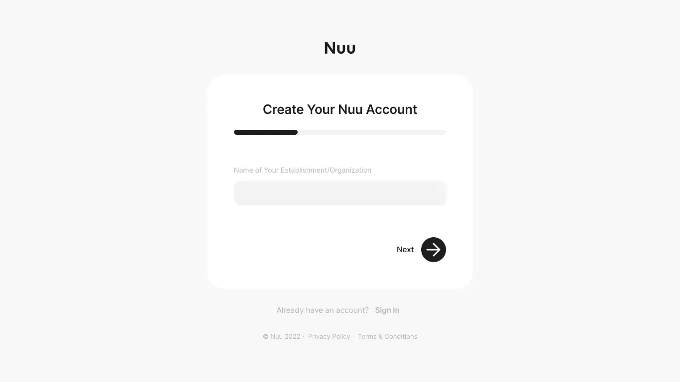 Nuu Editor · Get Started - Sign Up design