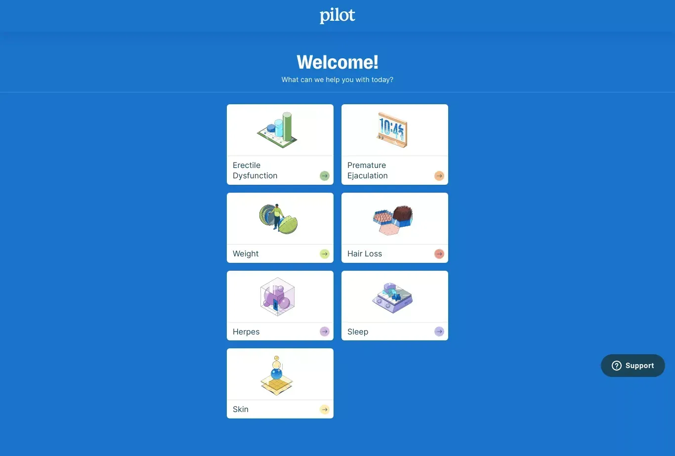 Pilot - Sign Up design
