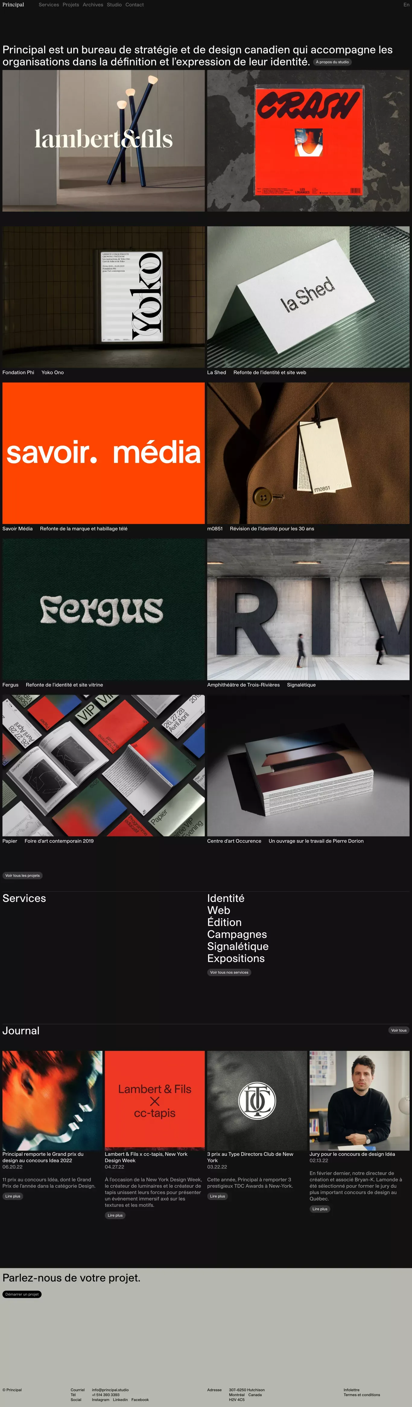 Principal - Portfolio design