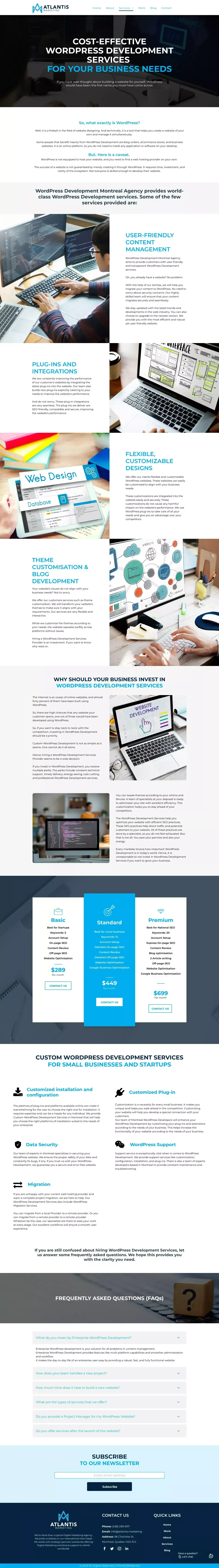 Montreal WordPress Developer - WordPress Development Services Montreal, Québec, Canada - Blog Post design