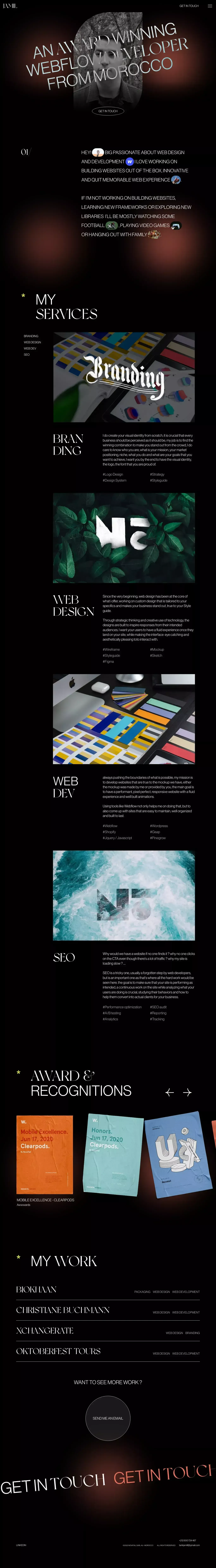 Webflow Developer in Morocco | Tarik Jamil - website design