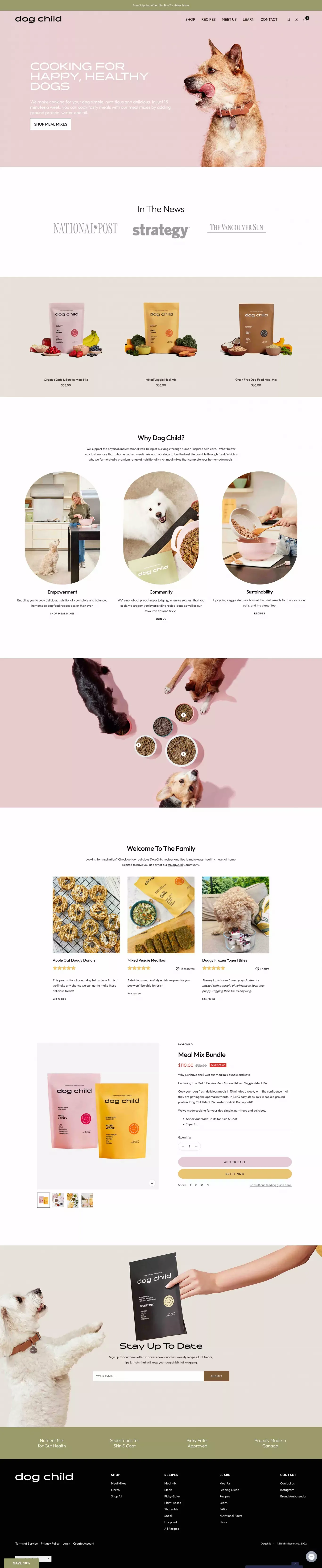 Cooking for Your Dog Simple, Nutritious and Delicious– Dogchild - Ecommerce design