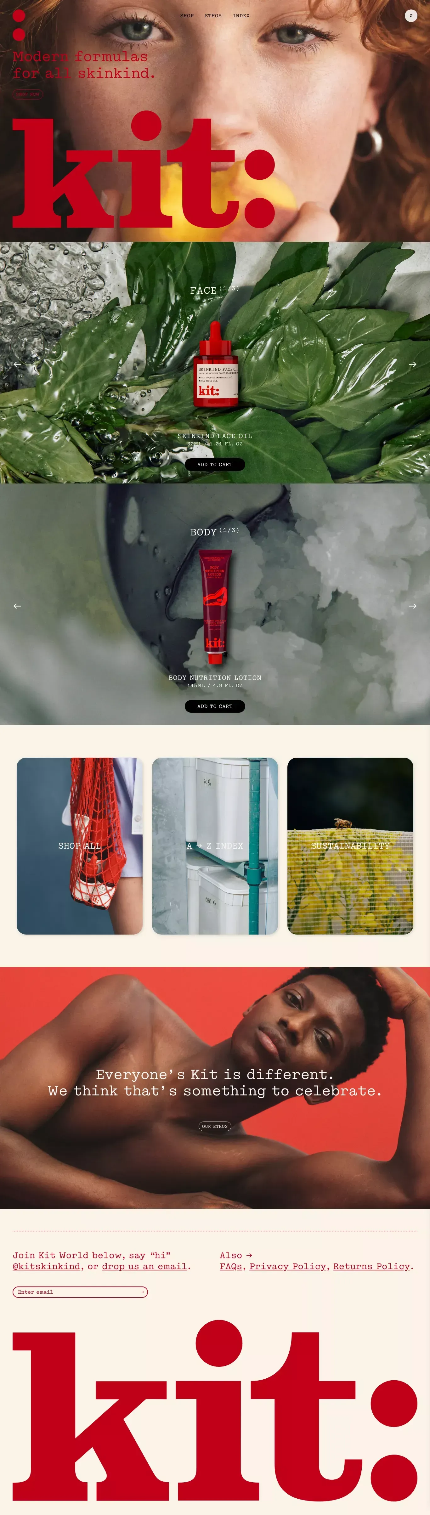 kit - Ecommerce design