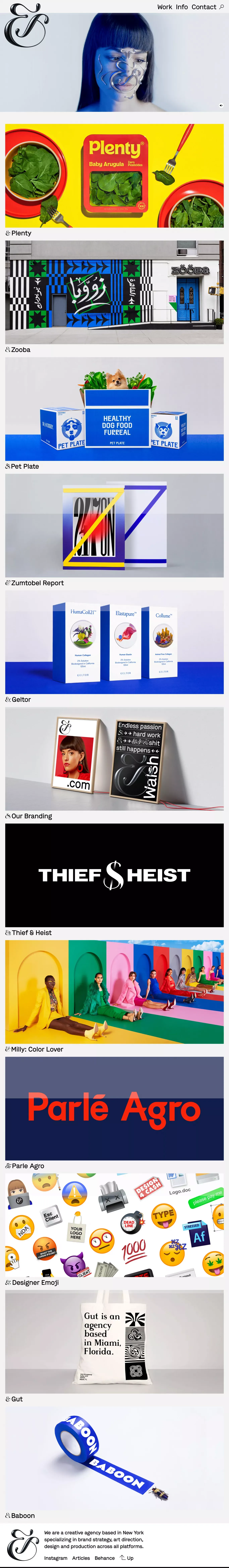 &Walsh - Portfolio design