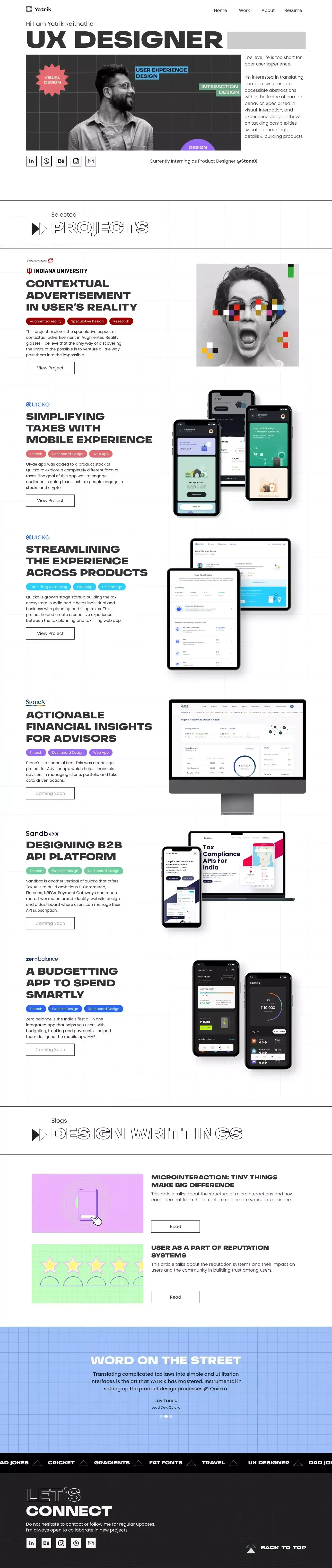 Home - Portfolio design