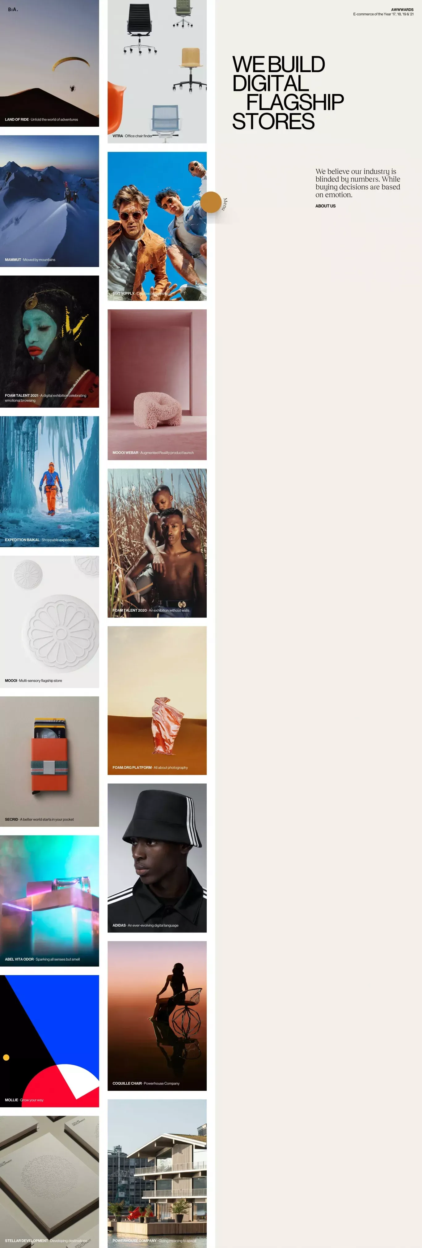 Build in Amsterdam - Portfolio design