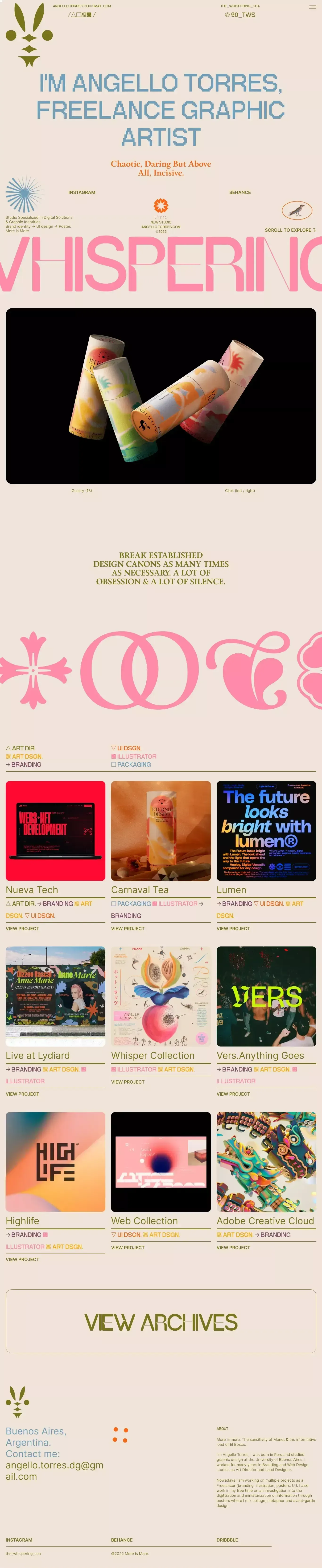 Angello Torres – Graphic Artist - Portfolio design