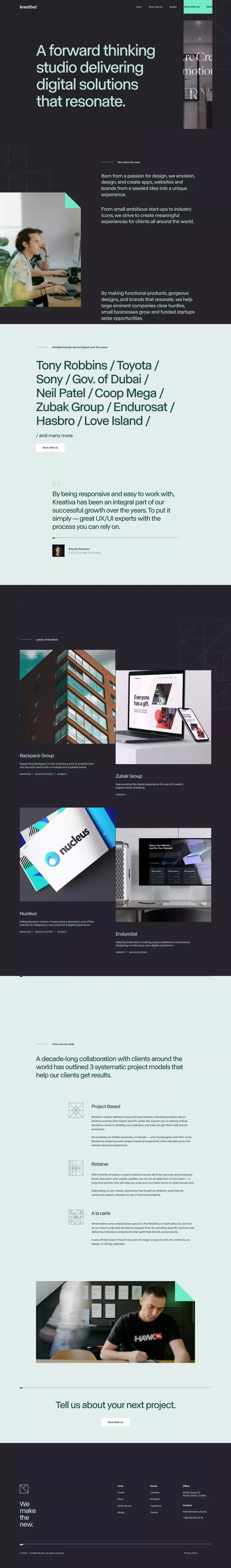 Kreativa Studio - Shaping products, designs, and brands that resonate. - Portfolio design