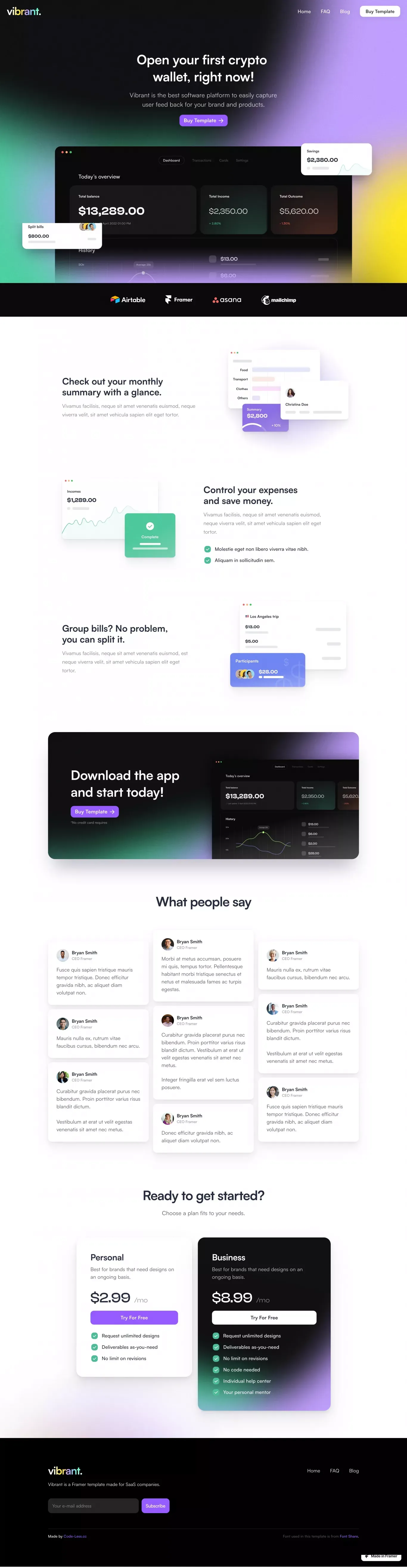 My Framer Site - Landing design