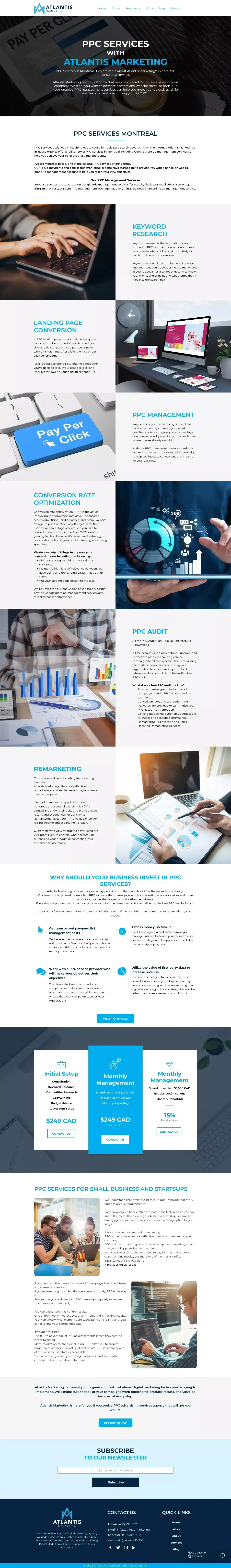 PPC Agency Montreal - PPC services Montreal - Google Ads Management Services - website design