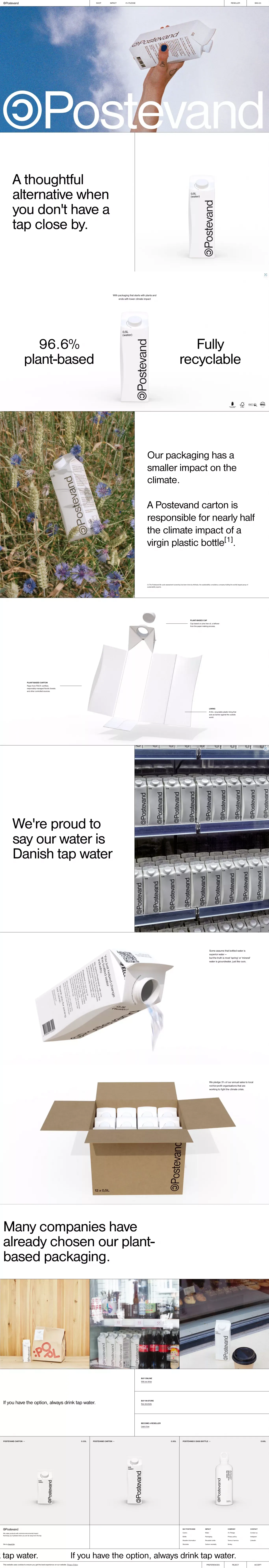 If you have the option, always drink tap water – Postevand - Landing design