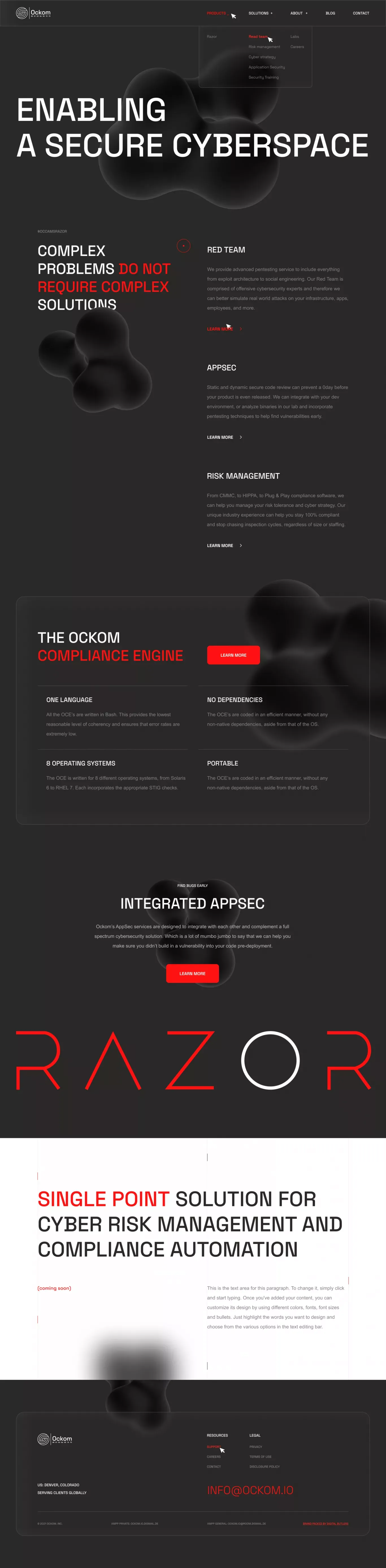 Ockom - Portfolio design