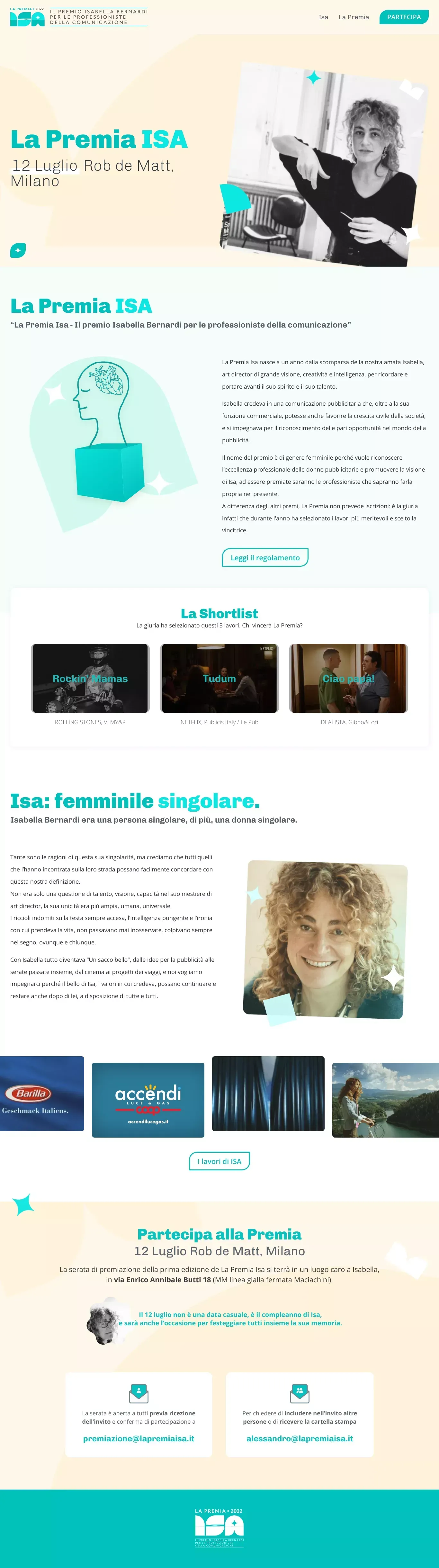 La Premia Isa - Portfolio design