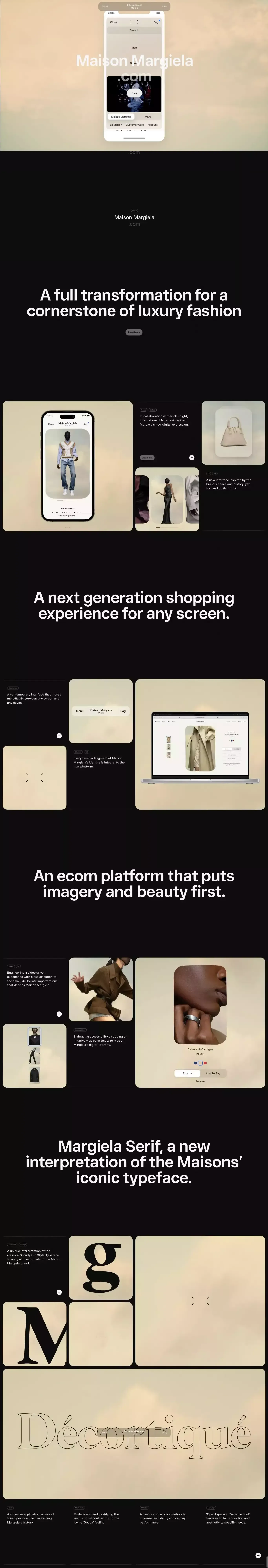 International Magic Â· Maison Margiela Global Relaunch - Portfolio design