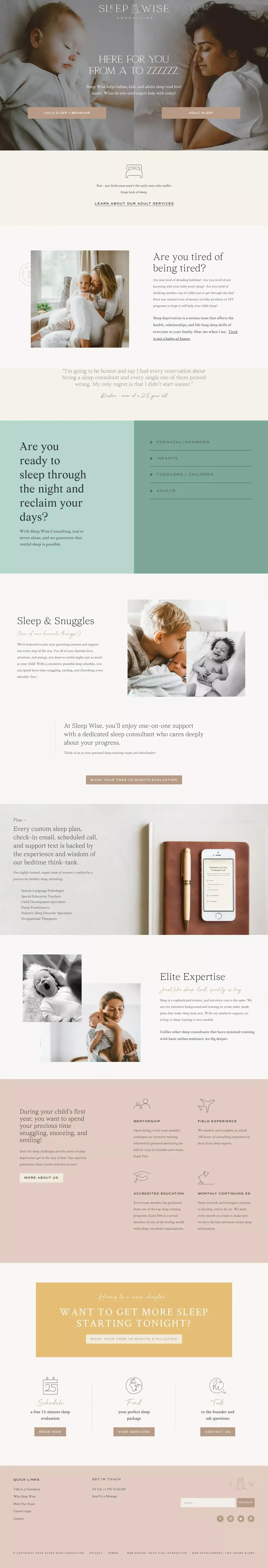 Home - Sleep Wise Consulting - Case Study design
