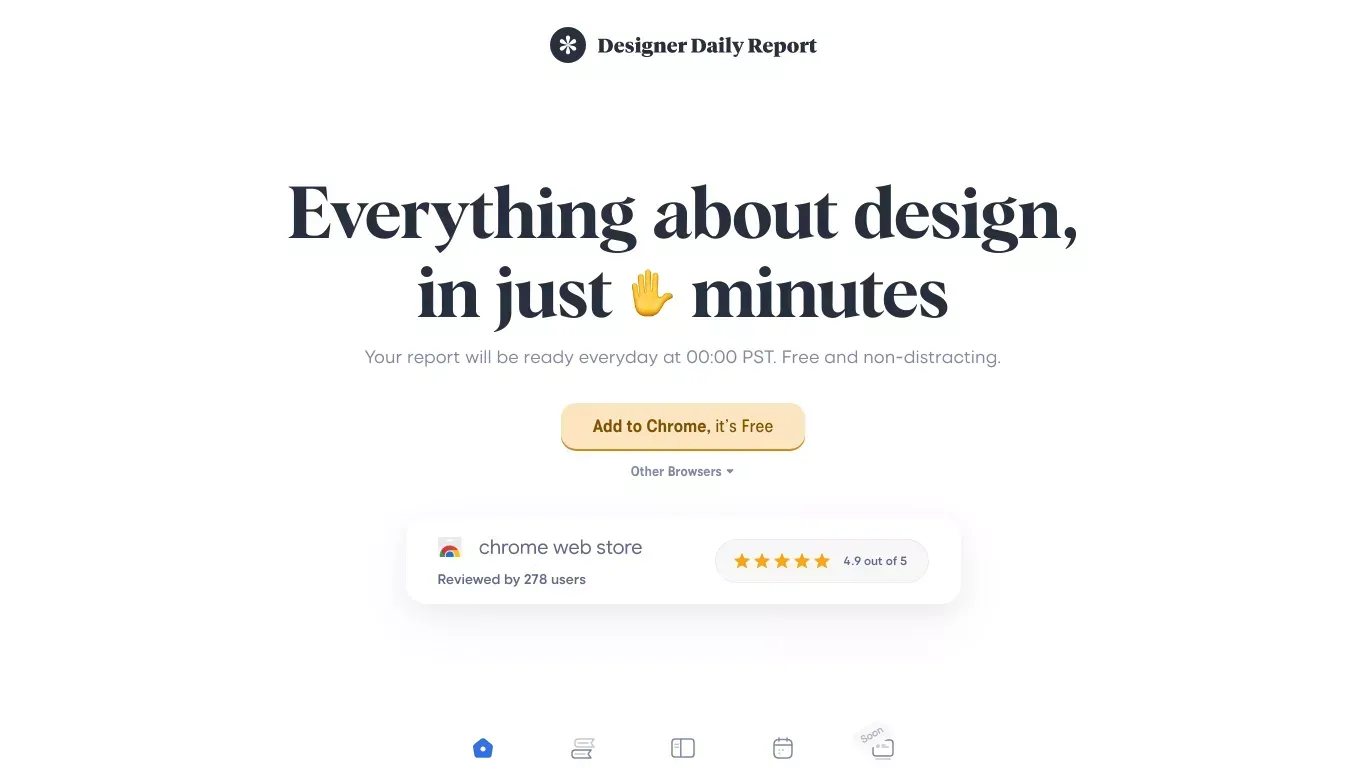 http://designerdailyreport.com/ - Landing design