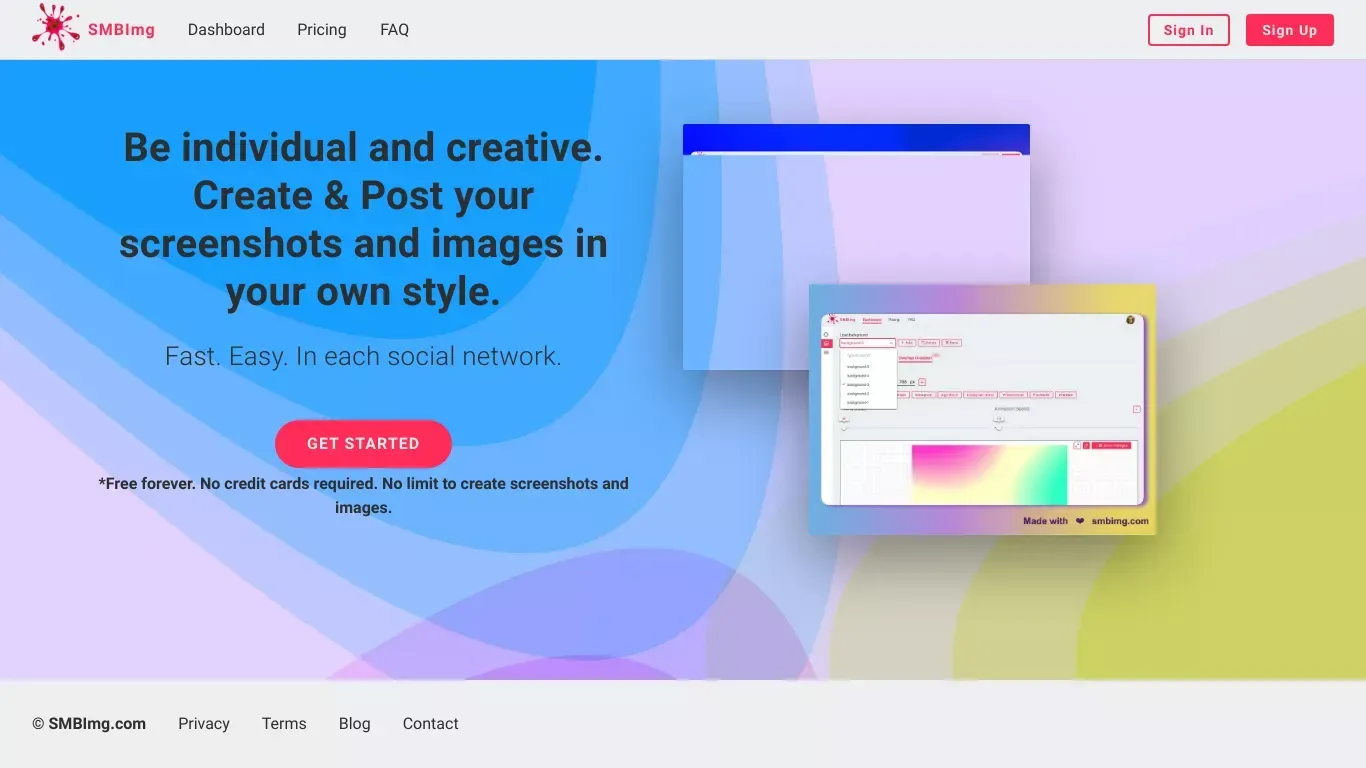 SMBImg - website design