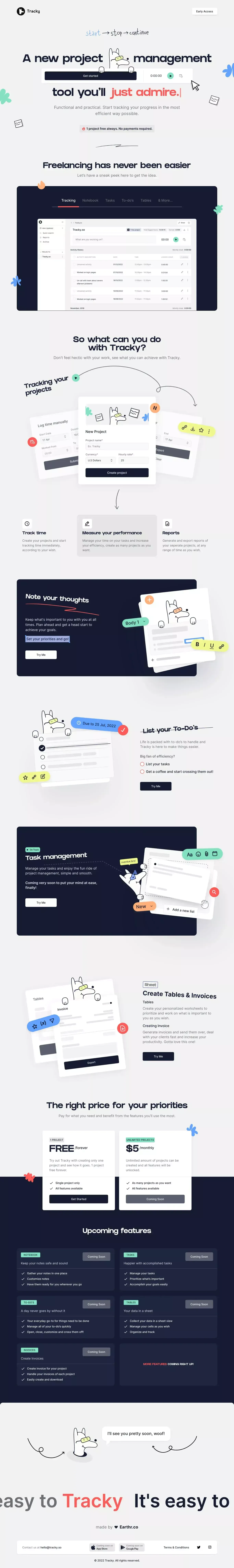 Freelancing has never been easier - Landing design