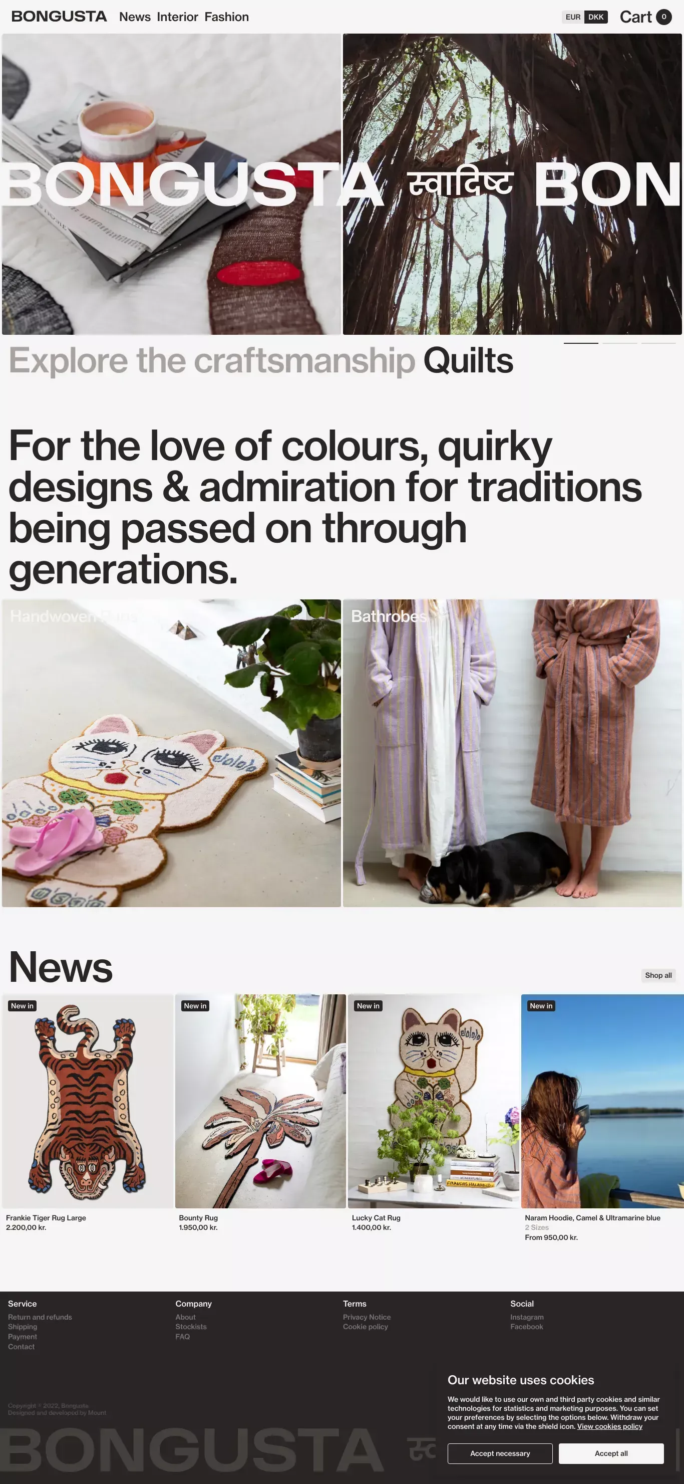 Bongusta - Ecommerce design