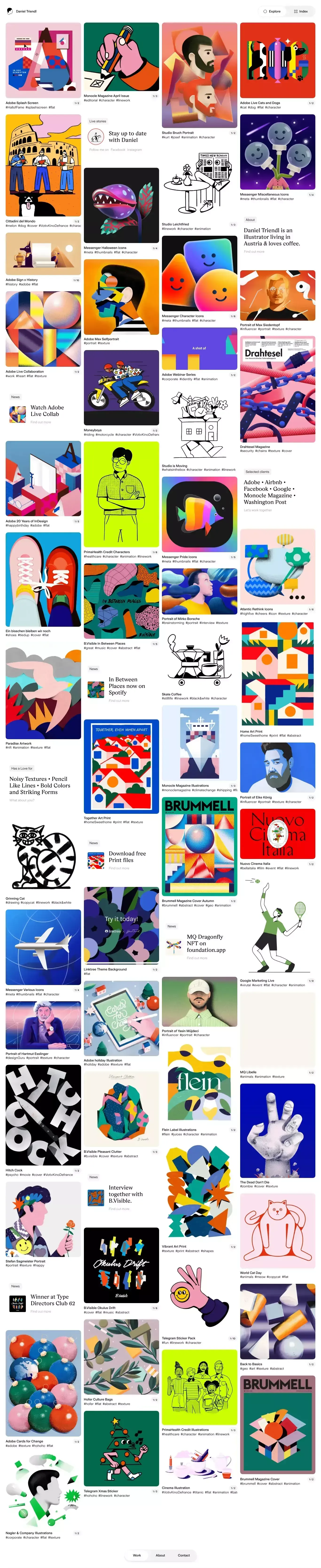 Daniel Triendl - Portfolio design