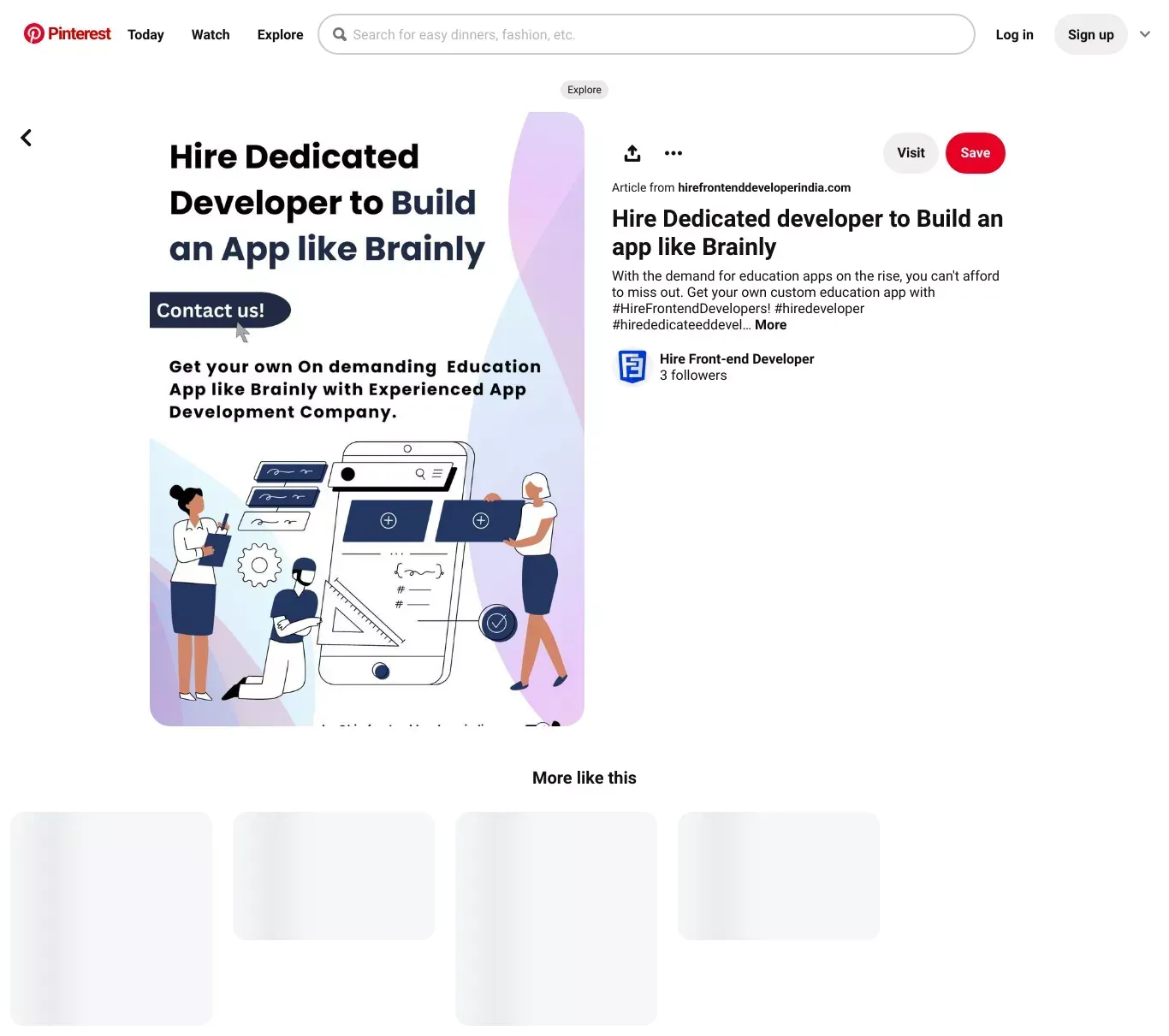 Pin on Hire Frontend Developer - Portfolio design