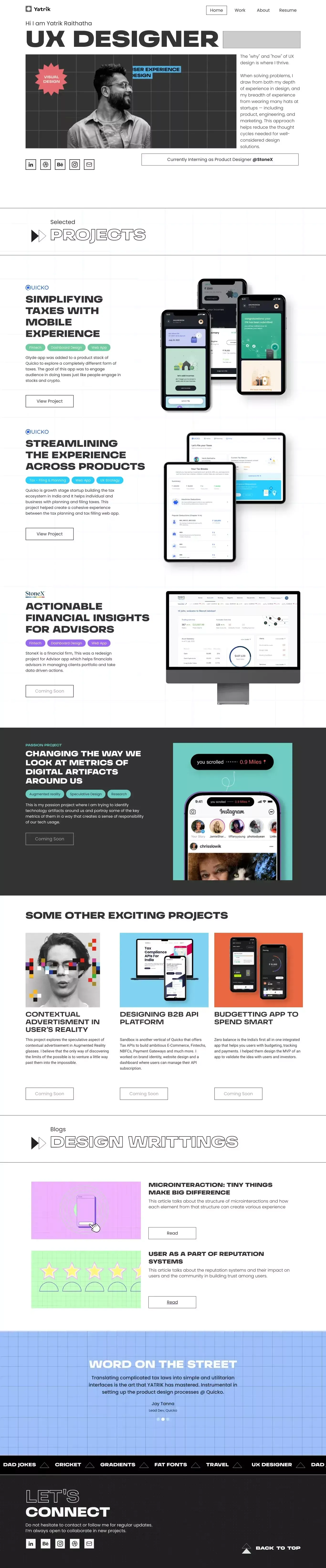 Home - Portfolio design