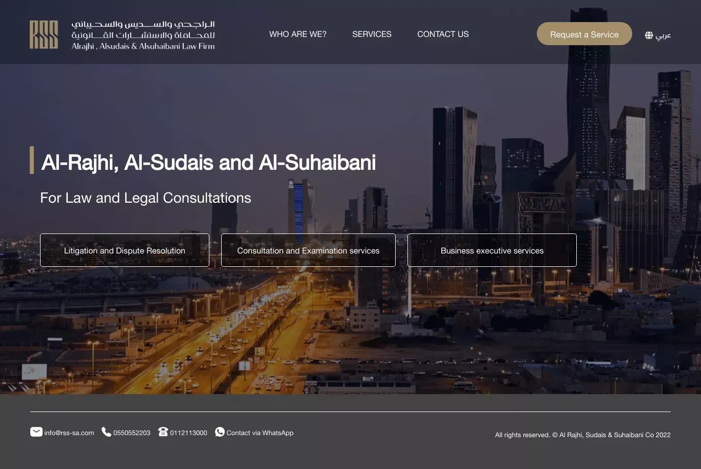 Home - Al Rajhi, Sudais & Suhaibani Co Al Rajhi, Sudais & Suhaibani Co - website design