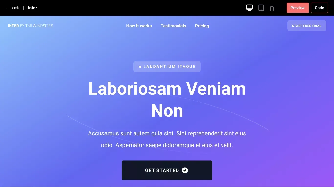 - Template design